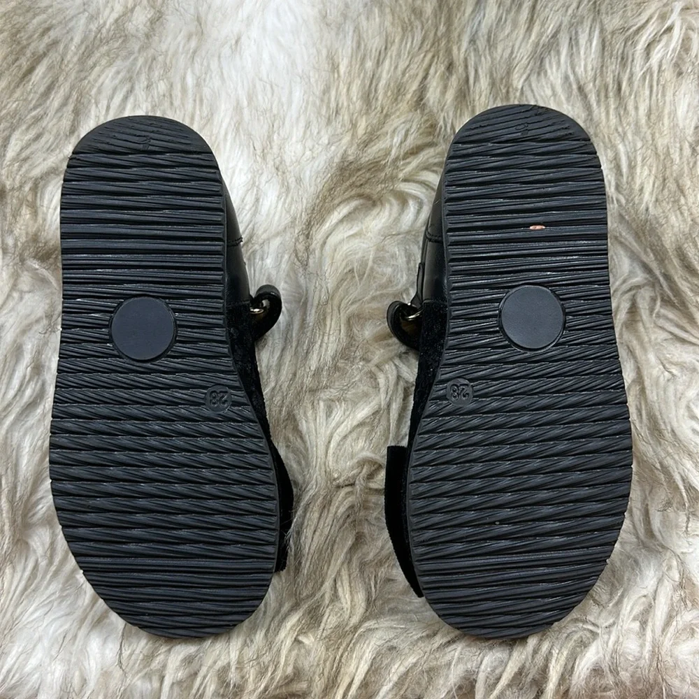Size 28 Twin-Set Black Kids Dress Shoes with Bow